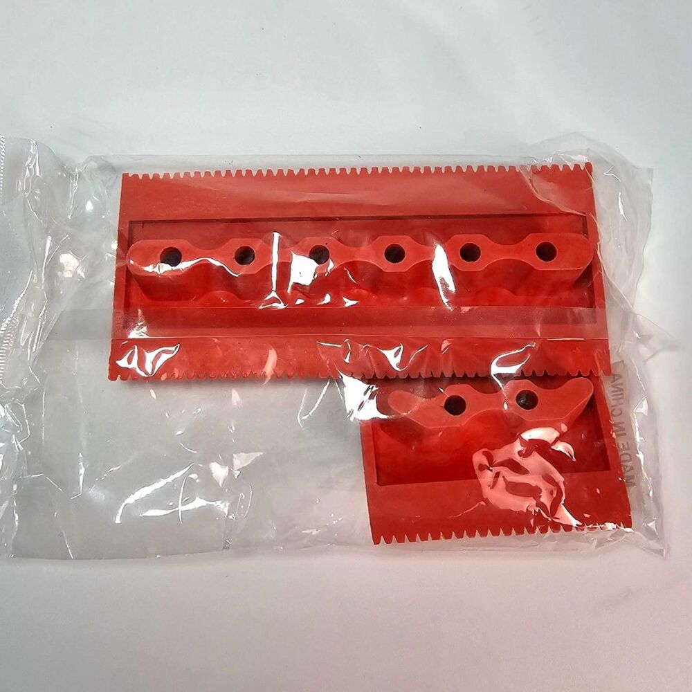 Retique It Wood Grain Tool Set 3” 6” Red Rubber Faux Finish Graining Tools - Picture 2 of 9